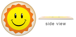 an example of what the print will look like after having a resin dome