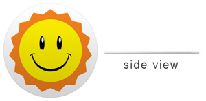 an example of what the print will look like as a flat sticker